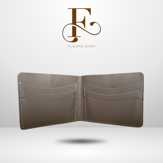 Simpty Gray Leather Wallet